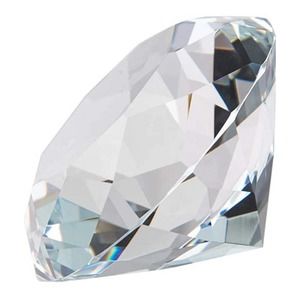 Crystal Diamond Cut Paperweight